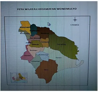 Gambar 1. Peta Desa Wonomulyo 