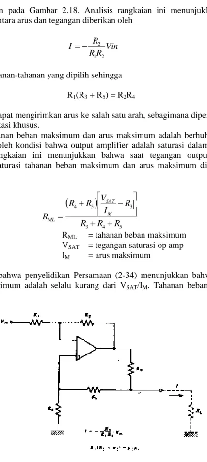 Gambar 2.18 Konverter teganan ke arus 
