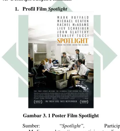 Gambar 3. 1 Poster Film Spotlight 