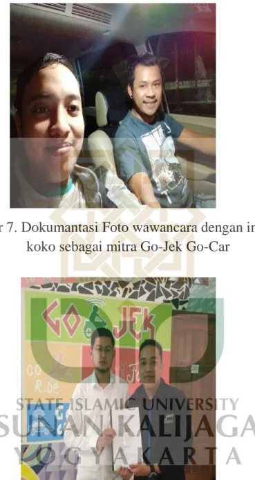 Gambar 7. Dokumantasi Foto wawancara dengan informan  koko sebagai mitra Go-Jek Go-Car 