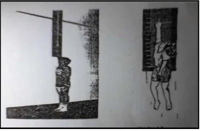 Gambar 4. Tes Vertical jump  Sumber: Eri Pratiknyo Dwikusworo (2000) 