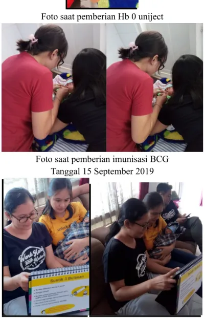 Foto saat pemberian Hb 0 uniject