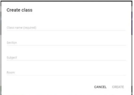 Gambar 4. Tampilan google classrom dengan beberapa kelas 