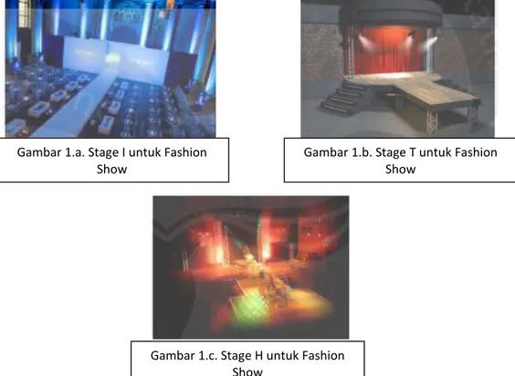 Gambar 1.a. Stage I untuk Fashion  Show 