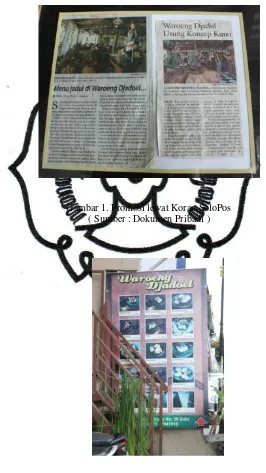 Gambar 1. Promosi lewat Koran SoloPos 