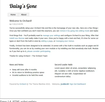 Figure 1-8. HTML widget updates
