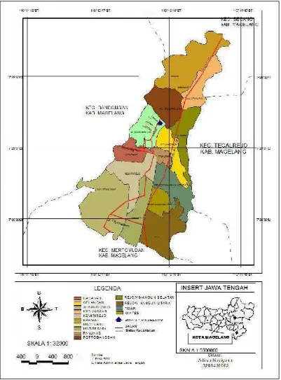Gambar 4.2 Peta Administrasi Kota Magelang