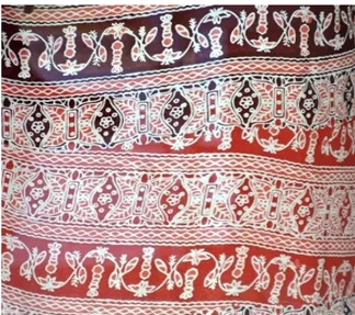 Gambar 1. Motif Batik Aceh Gayo yang  kurang mencerminkan kekhasan seni  budaya masyarakat Aceh Gayo (Sumber: 