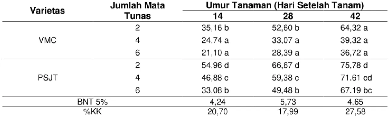 Uji Pertumbuhan Berbagai Jumlah Mata Tunas Tebu (Saccharum Officinarum ...