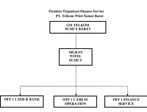 Gambar 1.6 Struktur Organisasi Finance Service 