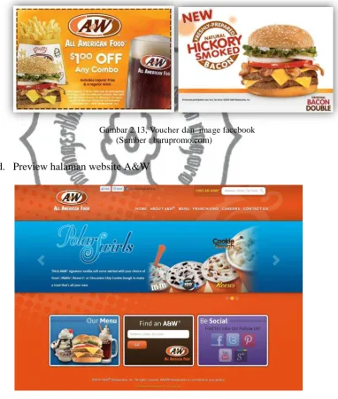 Gambar 2.14, Preview halaman website www.awrestaurants.com 