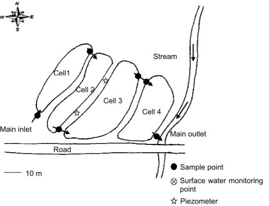 Figure 2.4 Integrated constructed wetland system in Dunhill, near Waterford, Ireland 
