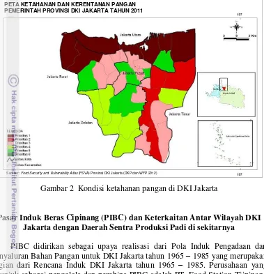 Gambar 2  Kondisi ketahanan pangan di DKI Jakarta 