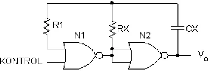 Gambar Osilator dengan LM555 