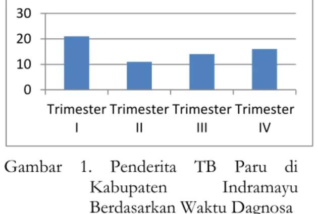 Gambar  1.  Penderita  TB  Paru  di  Kabupaten  Indramayu  Berdasarkan Waktu Dagnosa 