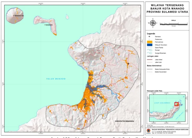 Gambar 2.7 Peta Sebaran Dampak Bencana Banjir Bandang Kota Manado 