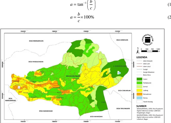 Gambar 1. Peta Administrasi Desa Margamukti, Kecamatan Pangalengan, Kabupaten Bandung  [3].