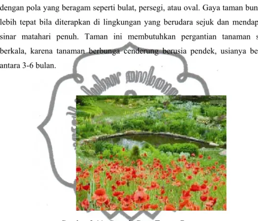 Gambar 2.11. Contoh Gaya Taman Bunga 