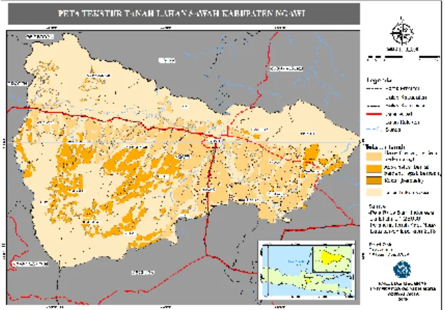 Gambar 4 Peta Tekstur tanah  Sumber: pemroresan 2018 