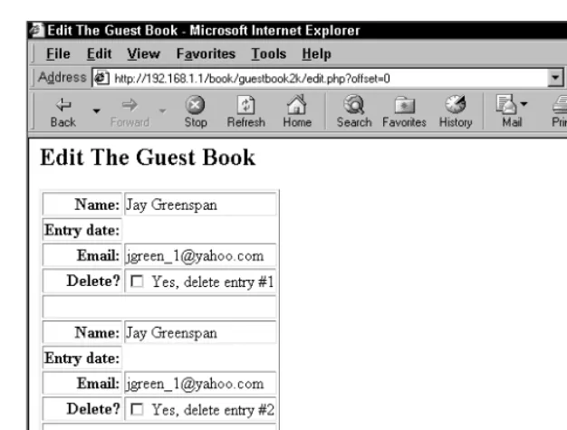 Figure 4- 2: Series of checkboxes