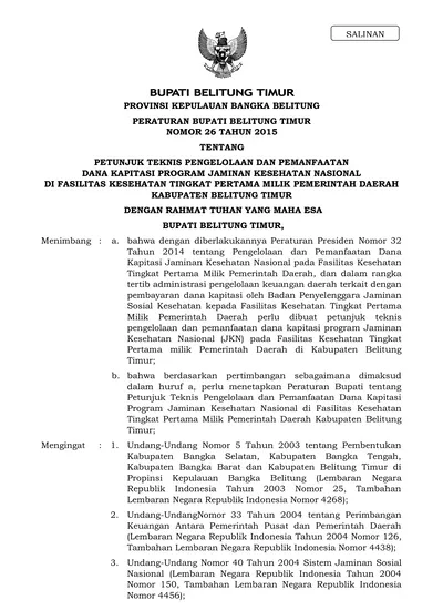 4. Undang-Undang Nomor 36 Tahun 2009 Tentang Kesehatan (Lembaran Negara ...