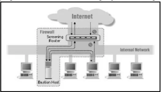 Gambar 4. Dual homed host architecture 