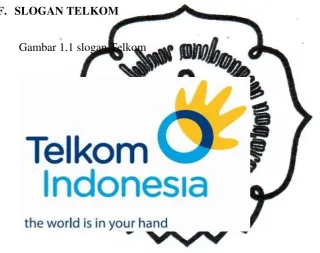 Gambar 1.1 slogan Telkom 