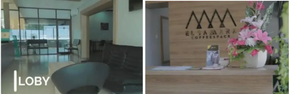 Gambar 3.9 Loby El Samara coworking space  Sumber : twitter el samara, 2021 