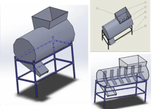 Gambar 5. Desain alat pemecah 