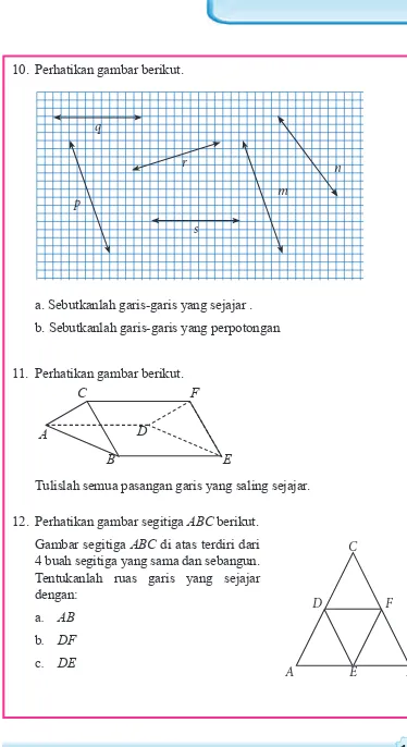 Gambar segitiga ABC di atas terdiri dari 