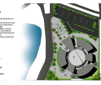 Gambar V. 2 : Site Plan  (Sumber: Dokumen Pribadi)