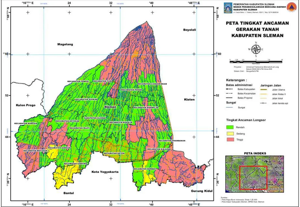 Gambar 4.11. Peta Kerentanan Gerakan Tanah Kabupaten Sleman 