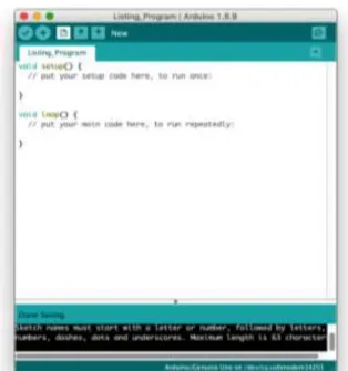 Gambar 3. Tampilan software IDE Arduino 