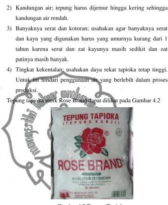 Gambar 4.2 Tepung Tapioka 