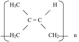 Gambar 2.3. Struktur Cis-1,4-Poliisoprena 
