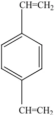 Gambar 2.6 Struktur divinilbenzena 