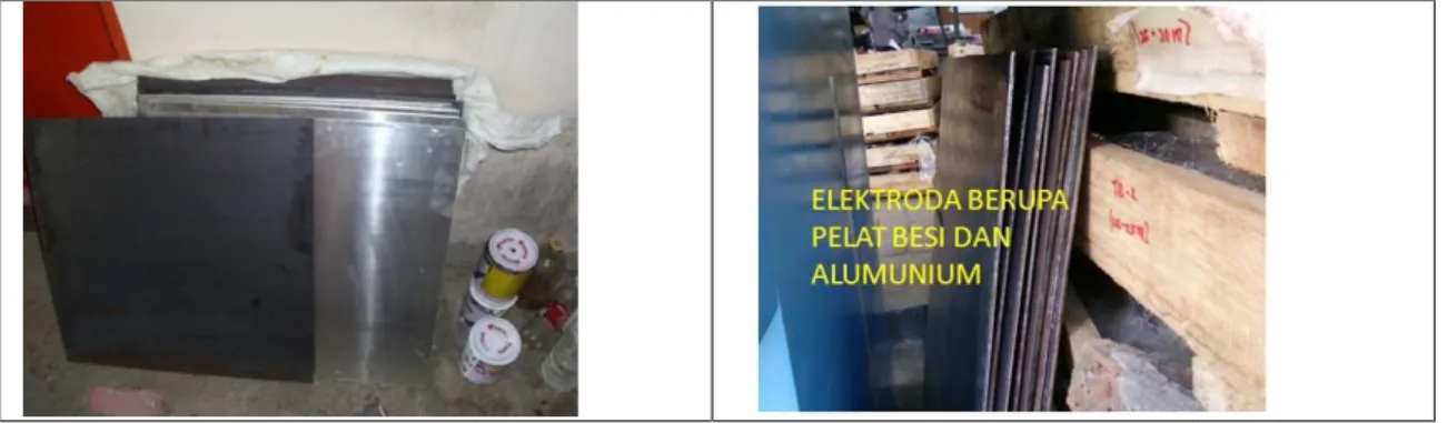 Gambar 1. Potongan pelat elektroda