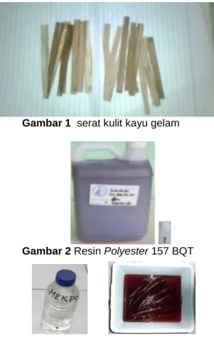 Gambar 1  serat kulit kayu gelam 