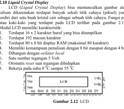 Gambar 2.12   LCD  2.11 Miniature Circuit Breaker 