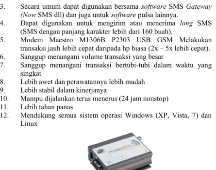 Gambar 2.14  Modem GSM  Maestro 100  2.13 Relay HRS4H-S 