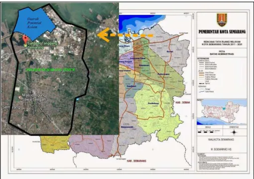 Gambar 1. Peta Lokasi Sistem Polder Semarang Timur