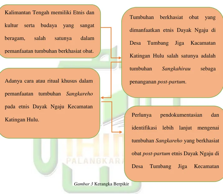 Gambar 3 Kerangka Berpikir Kalimantan Tengah memiliki Etnis dan 