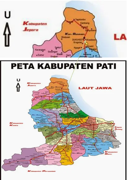 Gambar 2.5 Peta Kelurahan Alasdowo Dukuhseti Pati             (Sumber :  http://googlemaps tanggal 14 Desember 2017) 