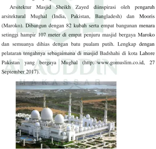 Gambar II.12 Foto Udara Masjid Agung Sheikh Zayed  Sumber : https://www.visualitineraries.com (27 September 2017) 