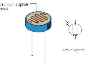 Gambar 1.1 Sebuah LDR (Light Dependent Resistor) 
