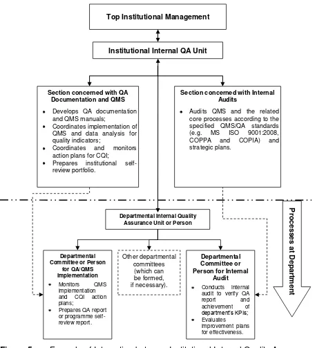 Figure 5 Example of Interaction between Institutional Internal Quality Assurance 