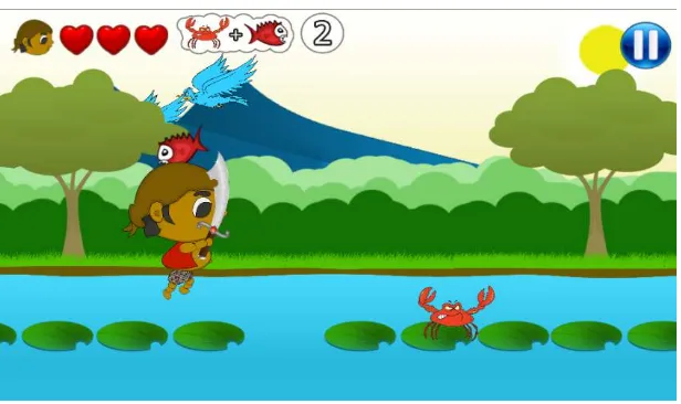 Gambar 21. Player tercebur ke air 