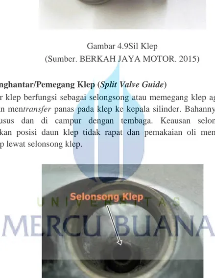 Gambar 4.10 Selongsong Klep  (Sumber. BERKAH JAYA MOTOR. 2015) 