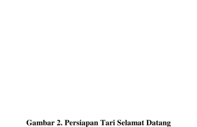 Gambar 2. Persiapan Tari Selamat Datang 