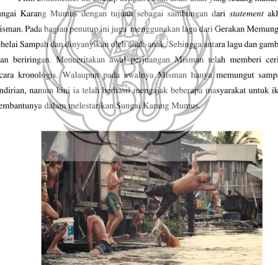 Gambar 14. Screenshot anak-anak yang mandi si Sungai Karang Mumus 